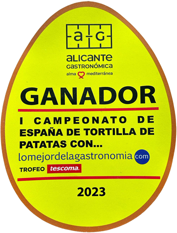 1er. Premio Campeonato de España a la Mejor Tortilla con...